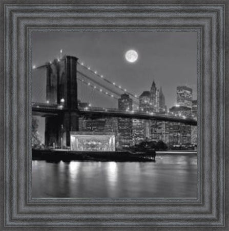 Brooklyn Bridge Carousel - Black and White