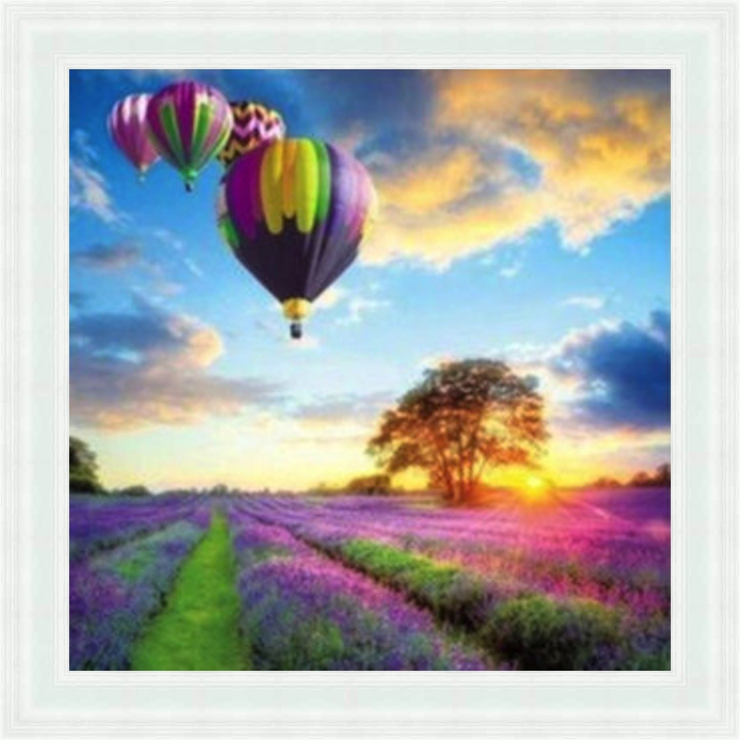 Balloons & Lavender Mini Liquid Art