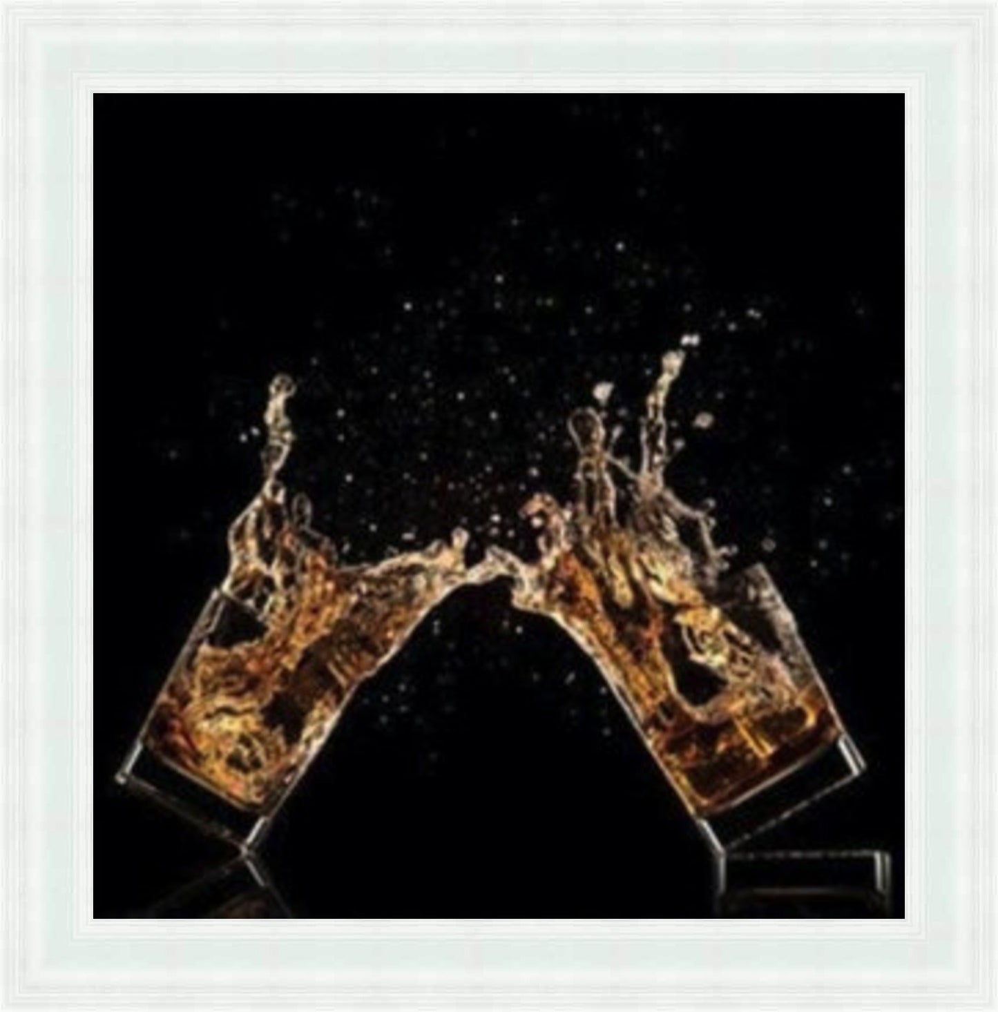 Double Whisky Splash Mini Liquid Art