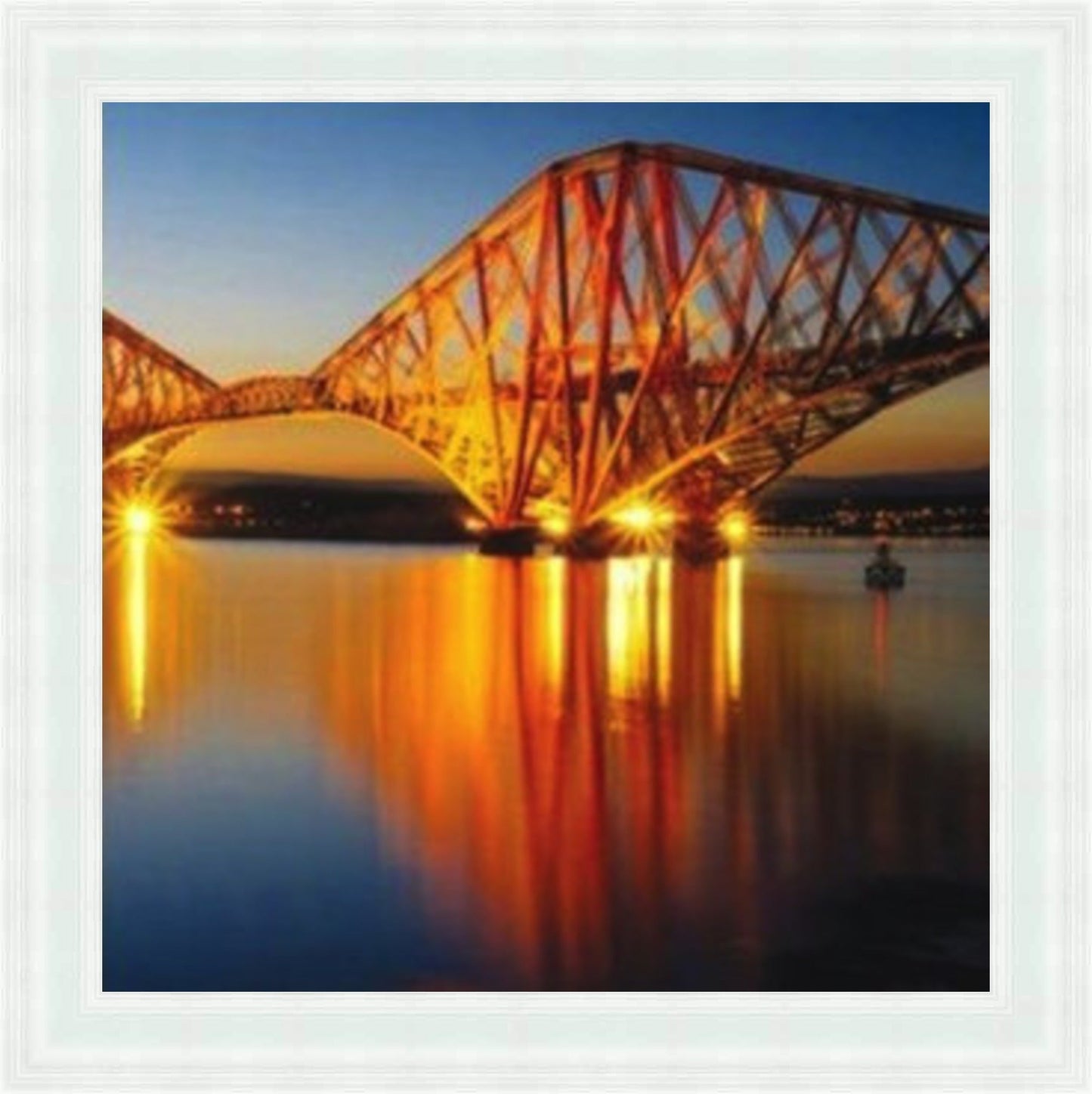 Forth Rail Bridge - Colour Burst Mini Liquid Art