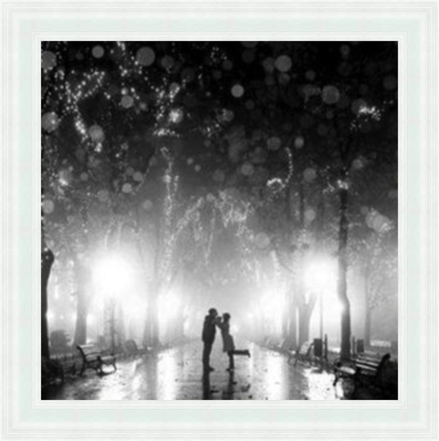 Lovers Lane - Black & White Mini Liquid Art