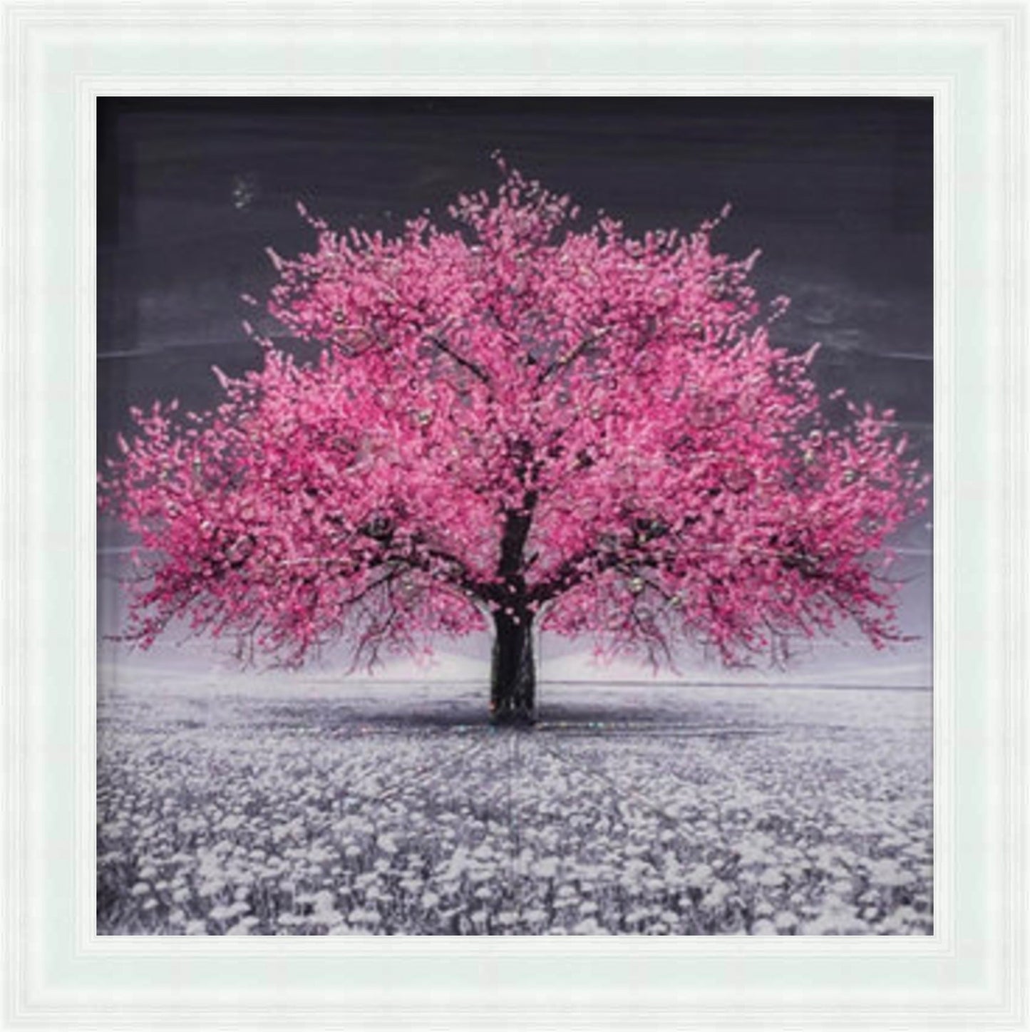 Pink Cherry Blossom Tree Mini Liquid Art