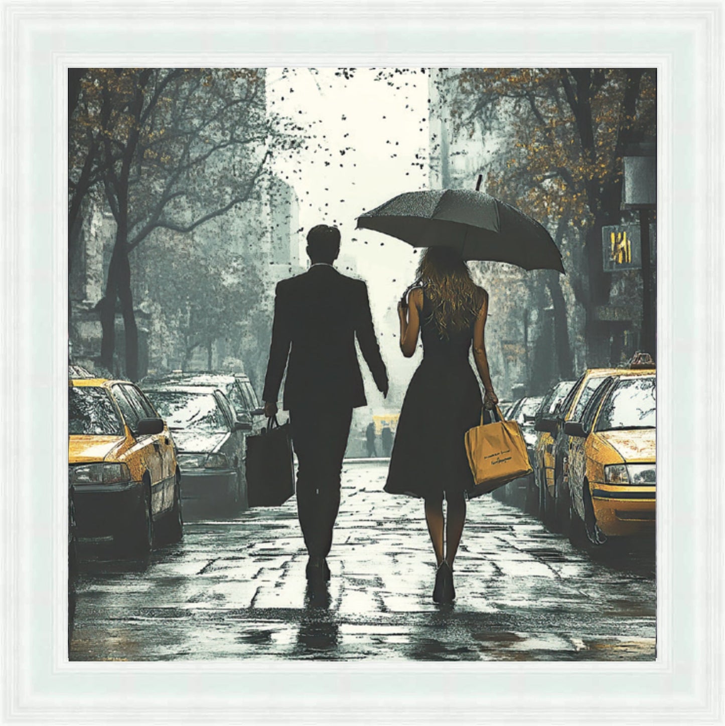 A Walk in New York Mini Liquid Art