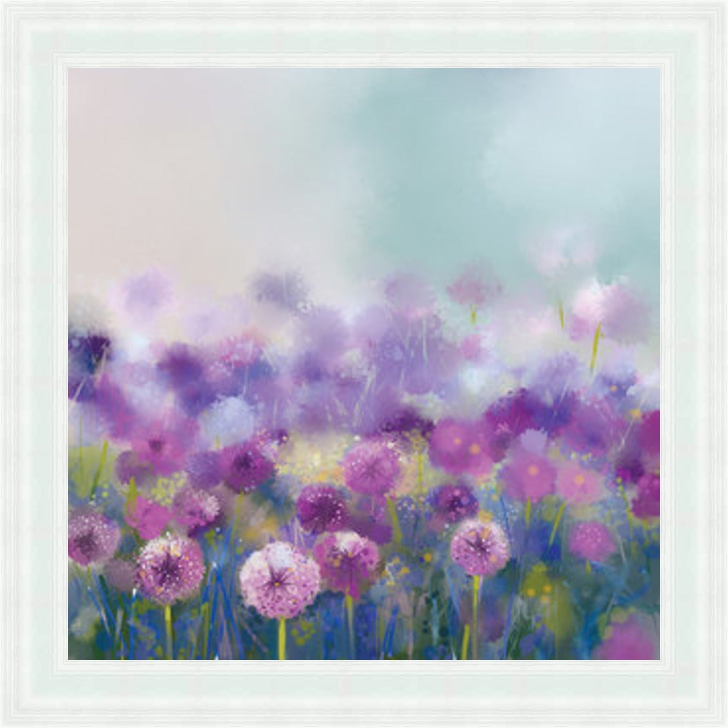 Purple Field of Daffodils Mini Liquid Art