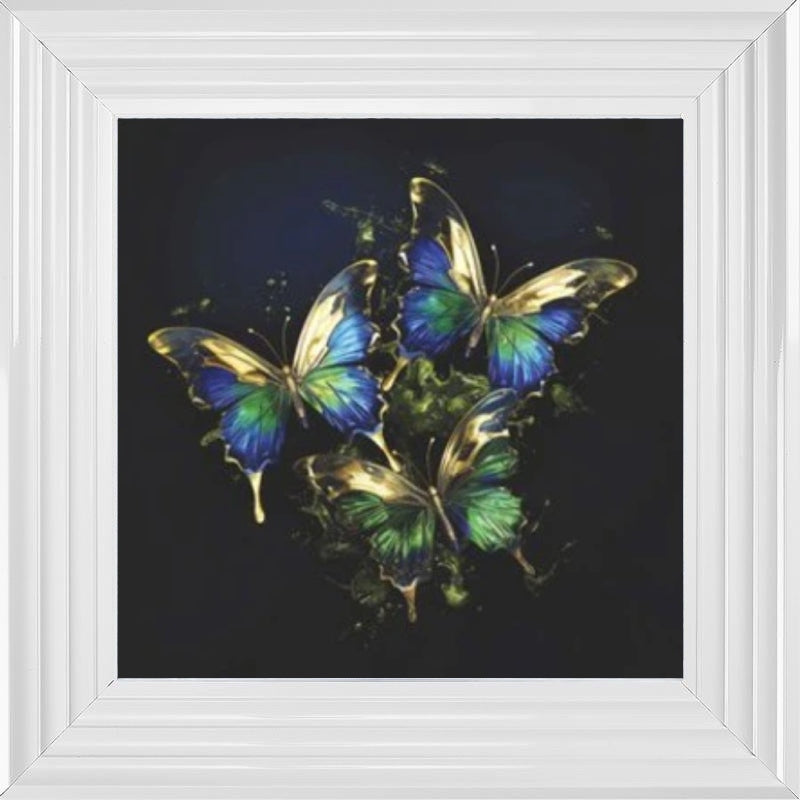 Butterflies Emerald and Gold