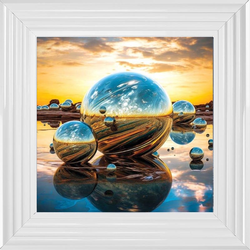 Orb Sunset Blue and Gold