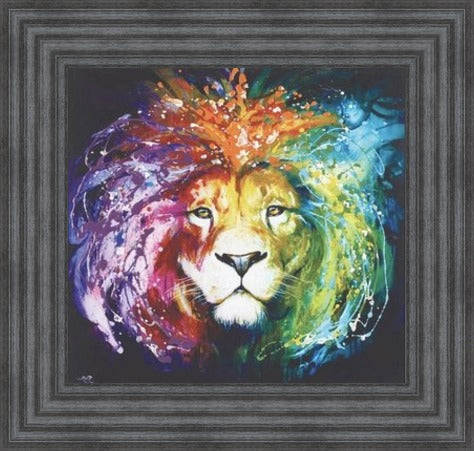 Lion, Be My Light Liquid Art