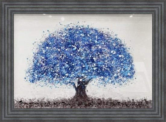 Blue Tree Of Life Liquid Art
