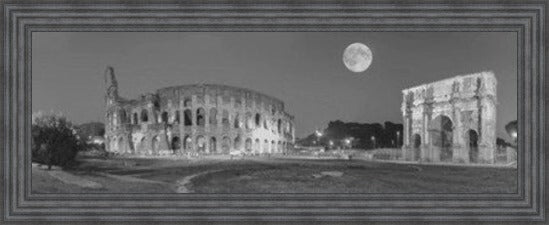 Colosseum at Night - Black and White