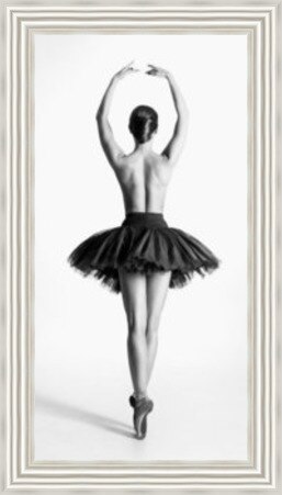Ballerina Pirouette - Black and White
