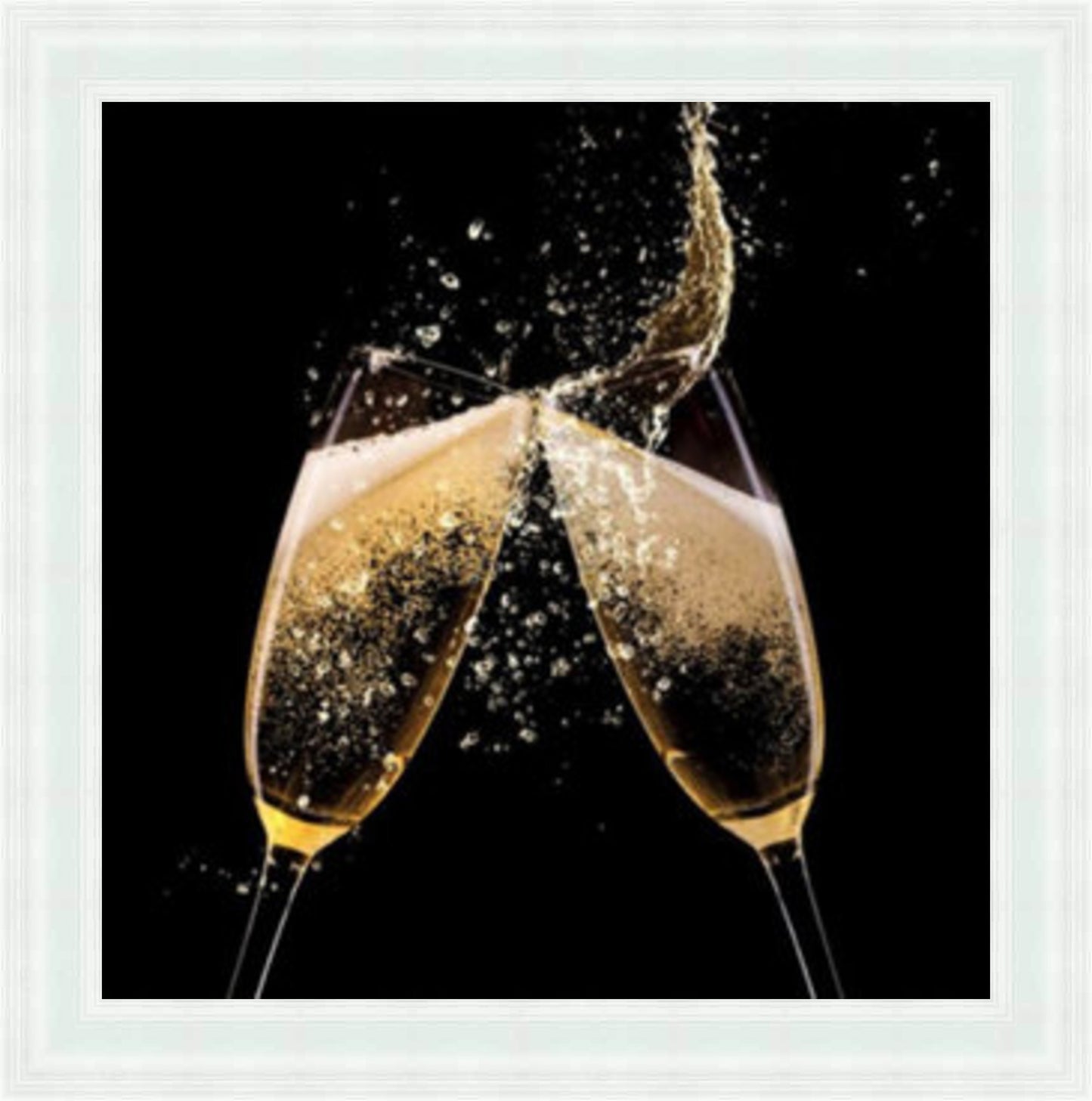 Champagne Cheers - Colour Burst Liquid Art