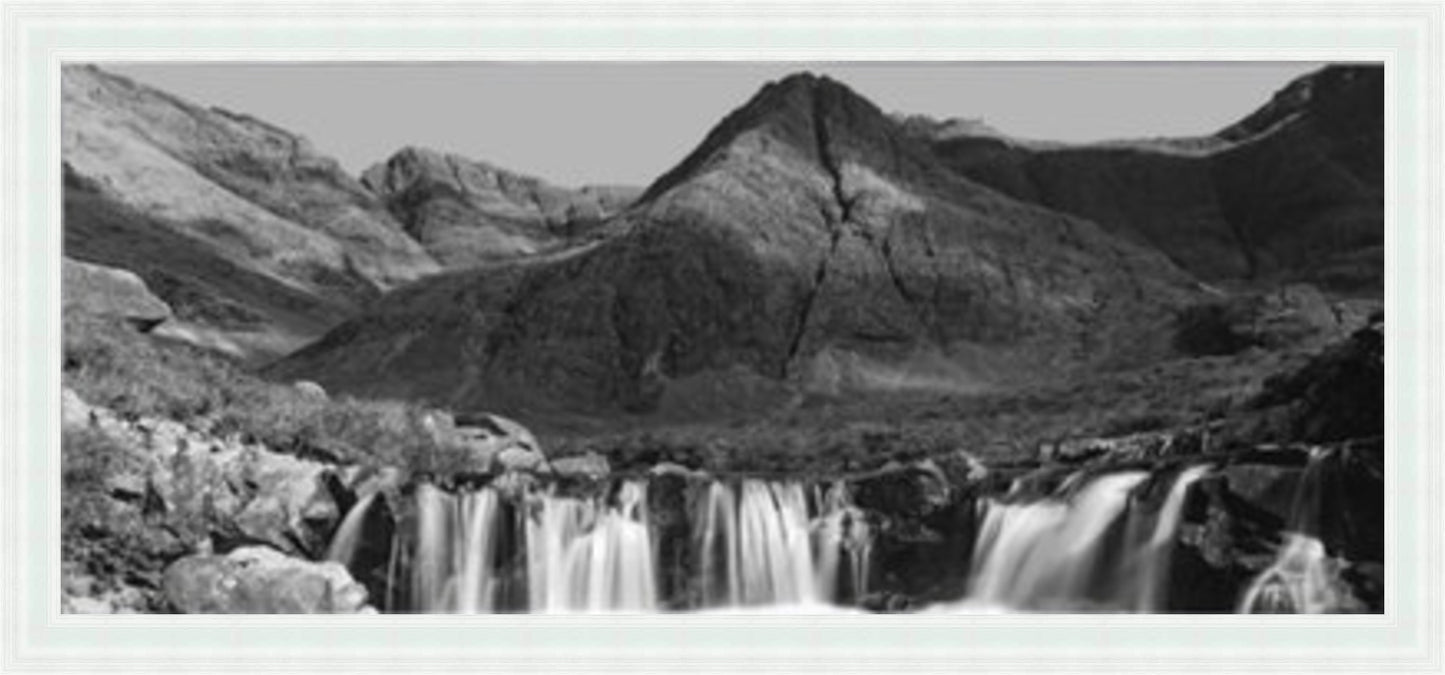 Fairy Pools, Isle of Skye (BW) Liquid Art