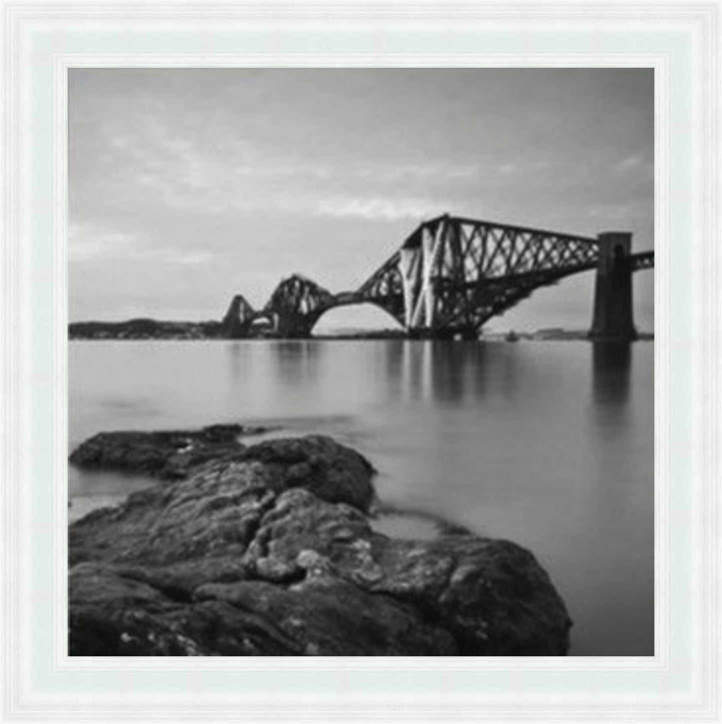 Forth Rail and Road Bridges, Edinburgh (BW) Liquid Art