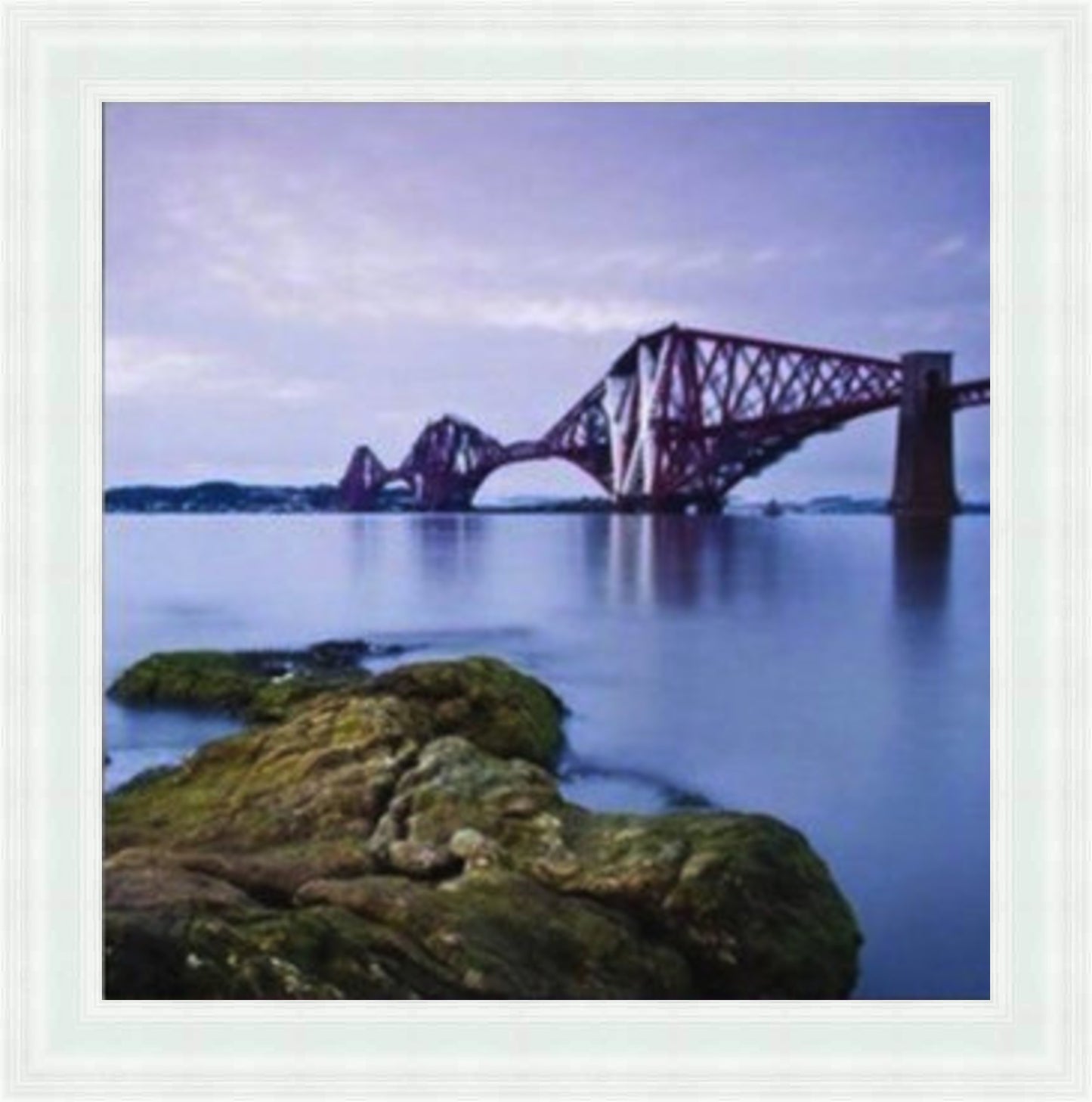 Forth Rail and Road Bridges, Edinburgh - Colour Burst Liquid Art