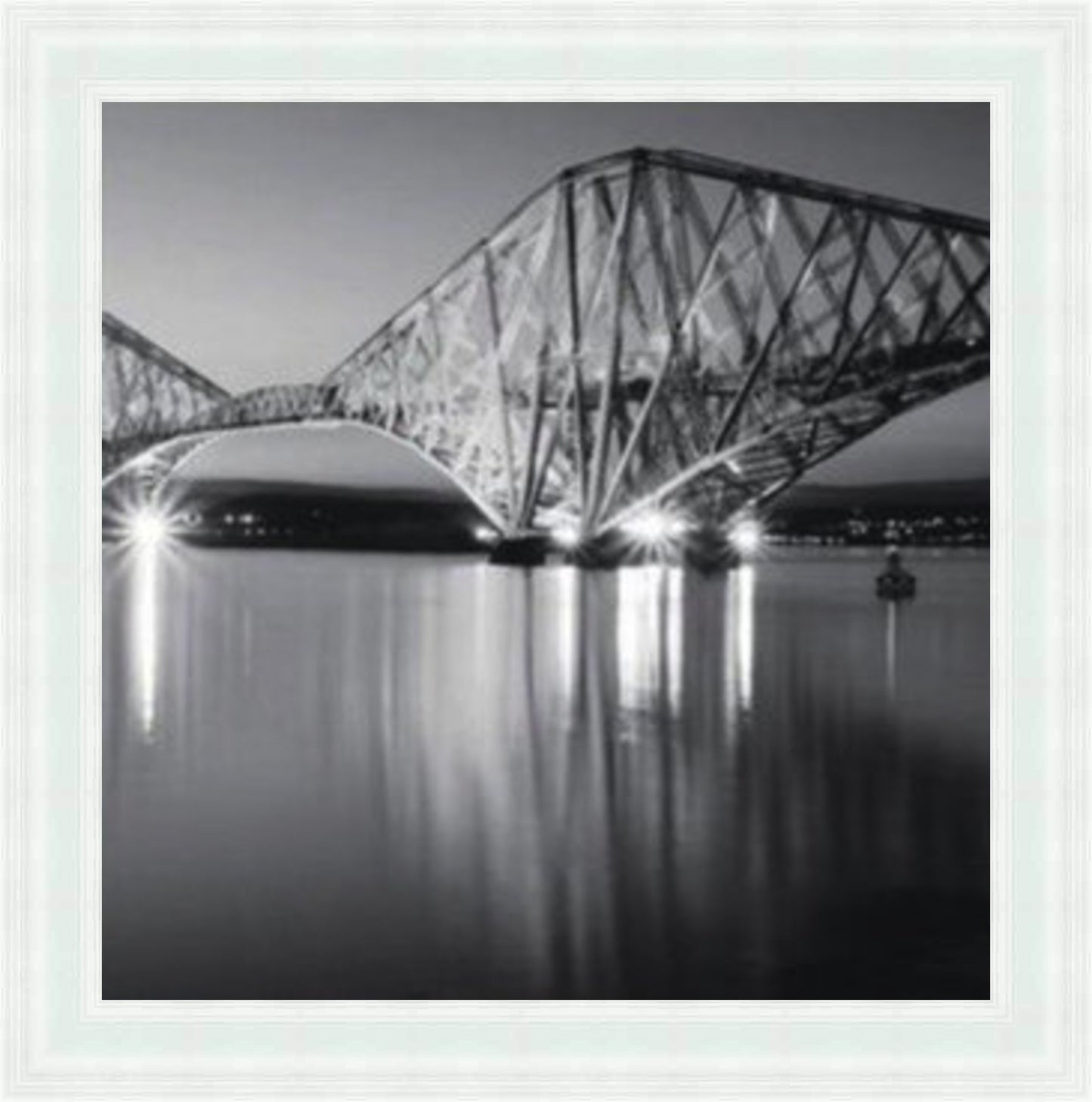 Forth Rail Bridge (BW) Liquid Art