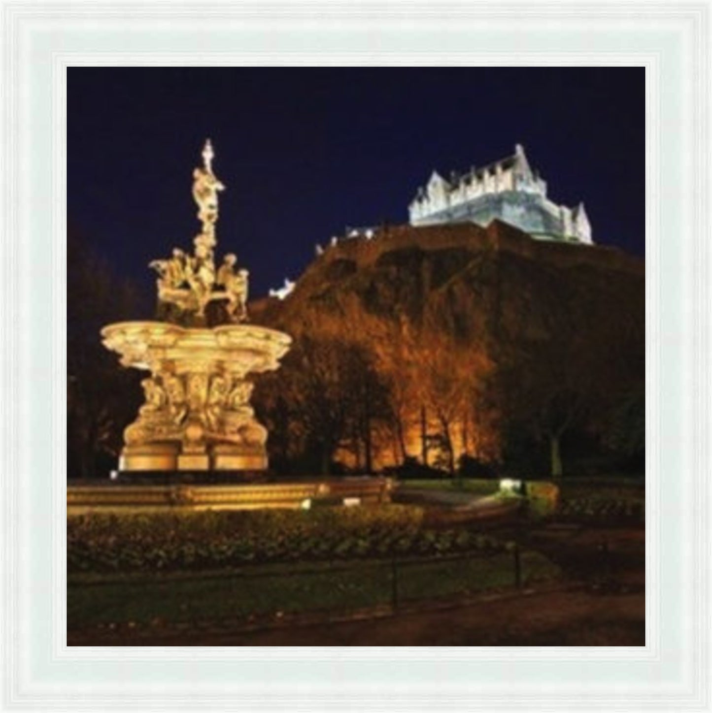 Fountain by Edinburgh Castle - Colour Burst Liquid Art