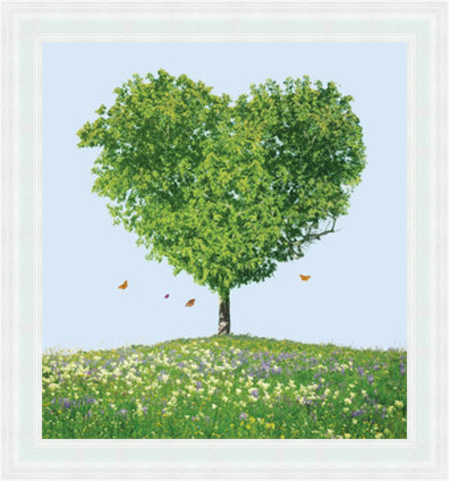 Green Tree Of Love Liquid Art