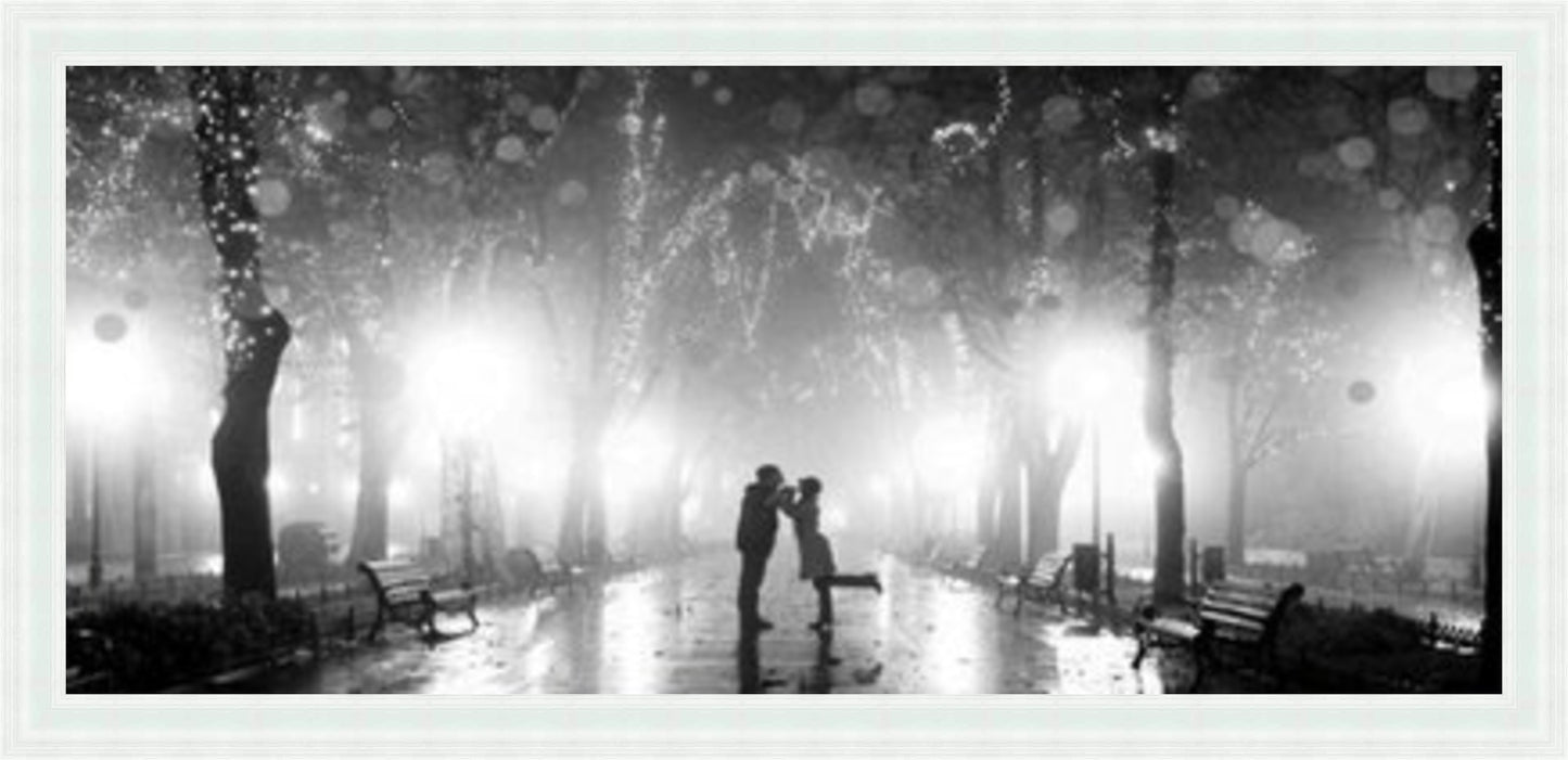 Lovers Lane (BW) Liquid Art