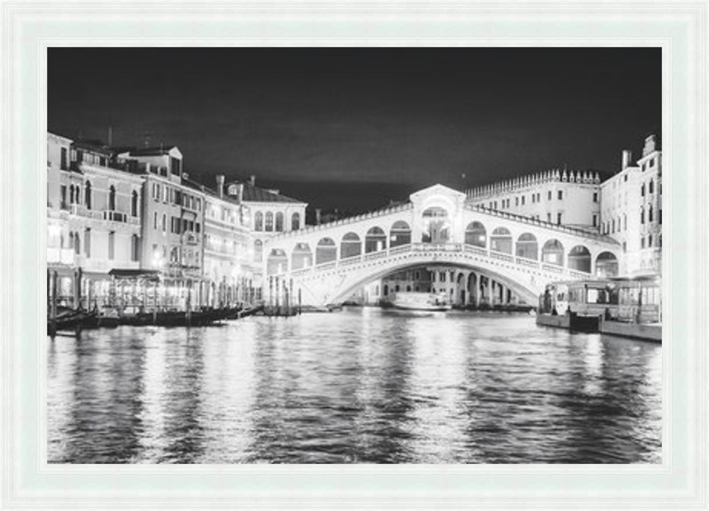 Rialto Bridge (BW) Liquid Art