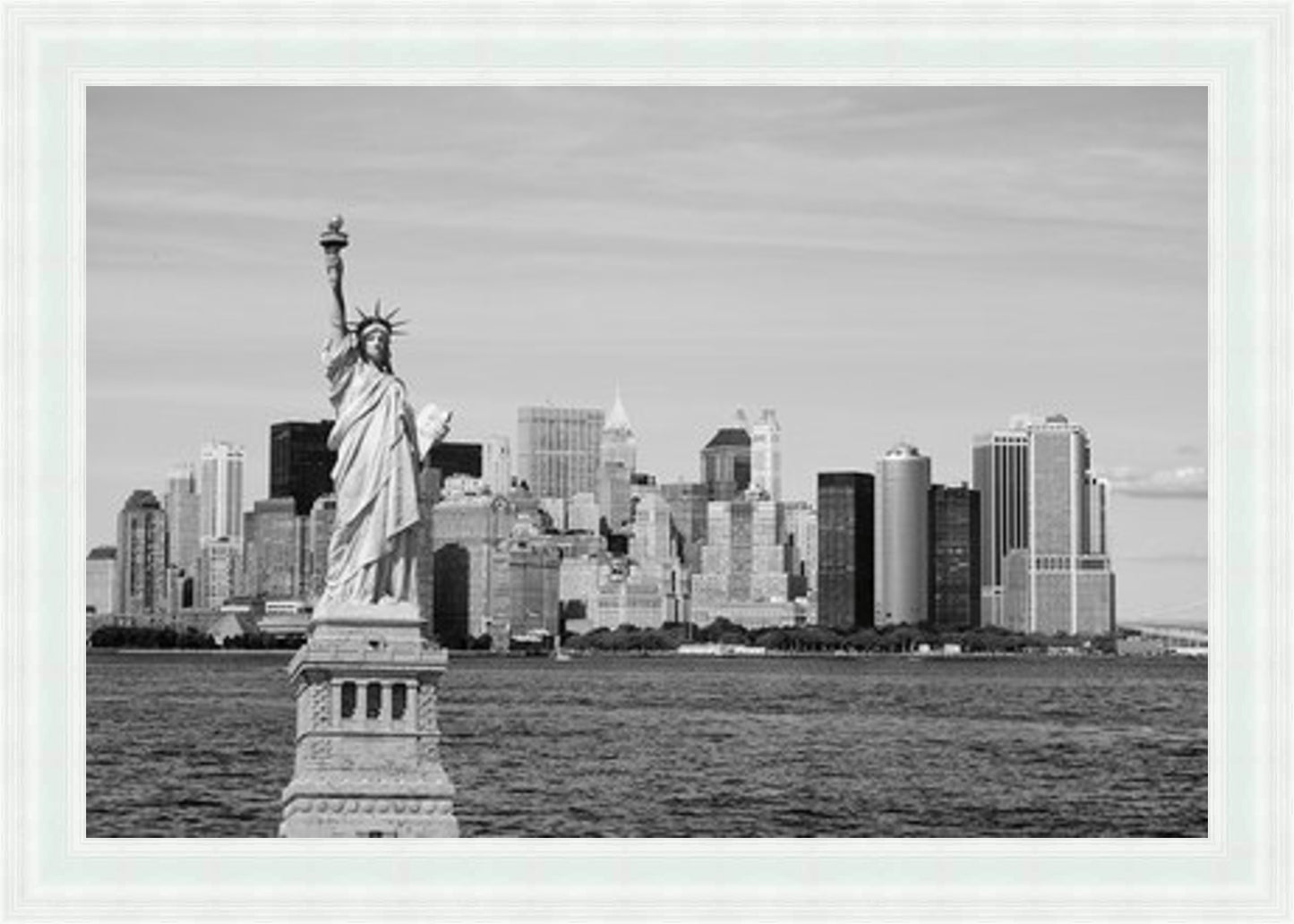 Statue of Liberty, New York (BW) Liquid Art