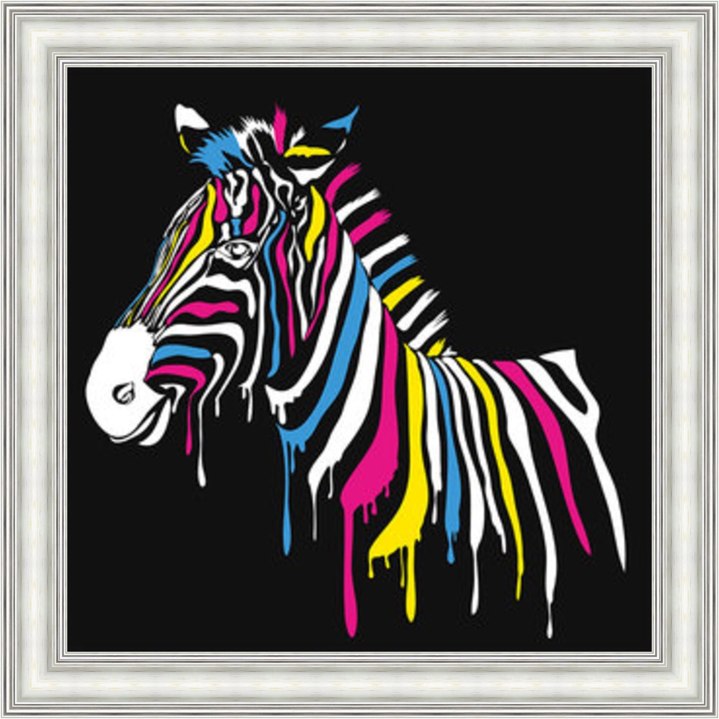 Striking Zebra Liquid Art