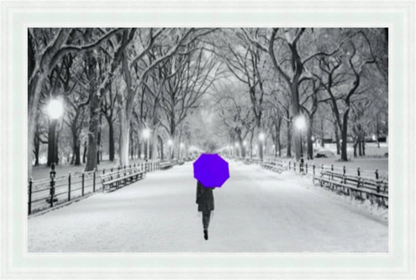 Thinking Of You Purple Liquid Art