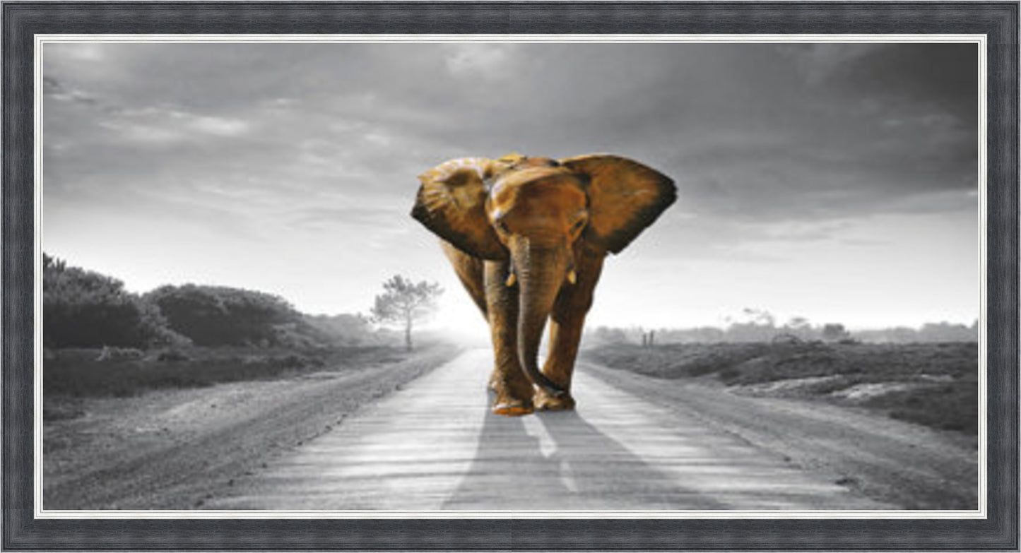 Walking Home - Colour Splash Liquid Art