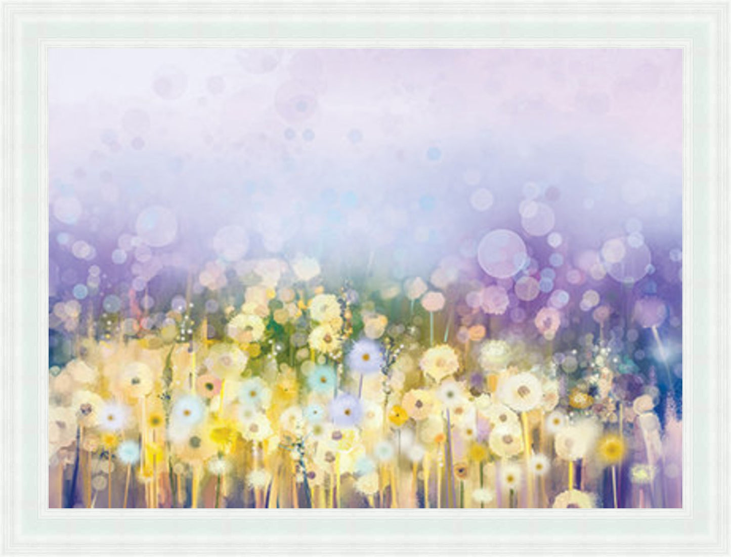 Purple Flower Field Liquid Art