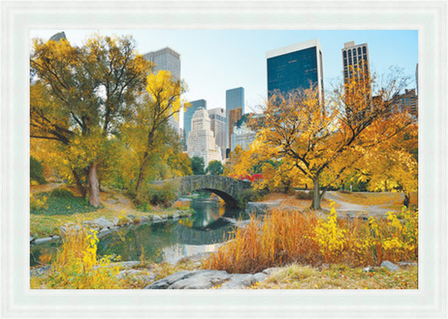Central Park in Autumn Liquid Art