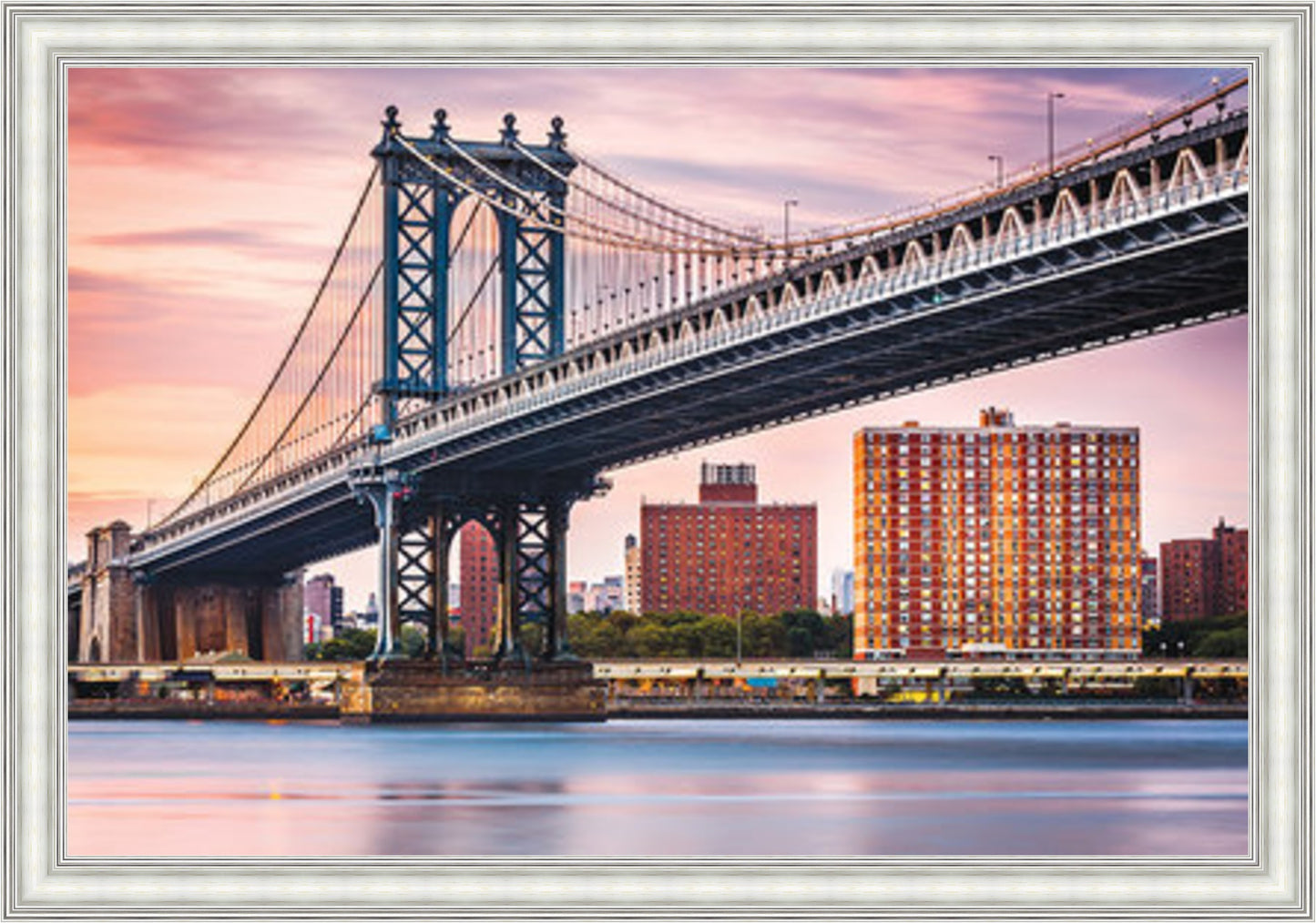 Brooklyn Bridge at Dusk Liquid Art