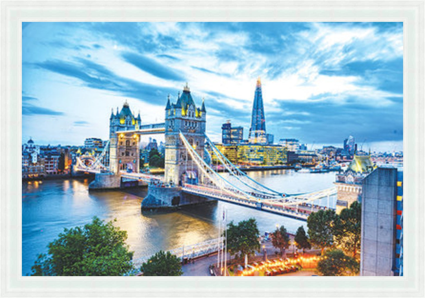 London Waking Up Liquid Art