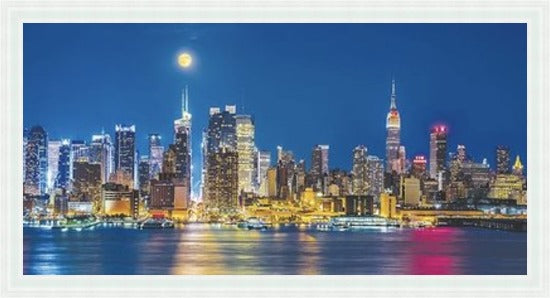 Skyline of New York - Colour Burst Liquid Art