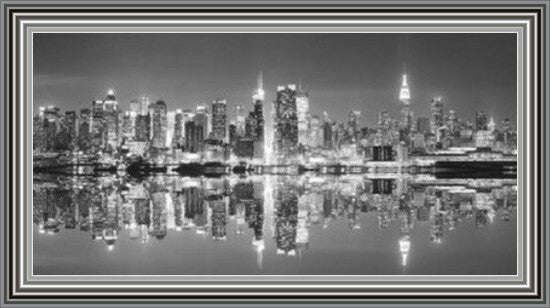 Manhattan Skyline - Black and White