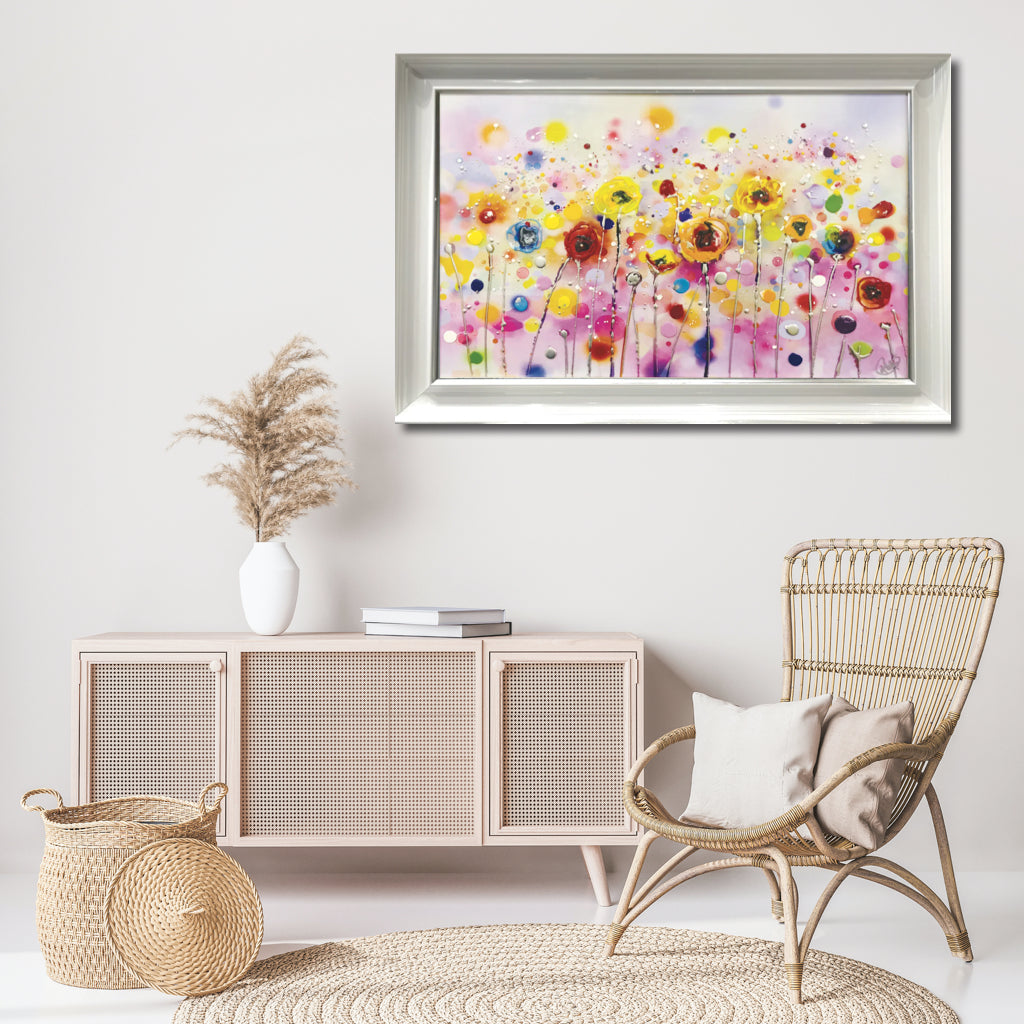 Trees and Flowers Liquid Art Prints (Stepped Frames)