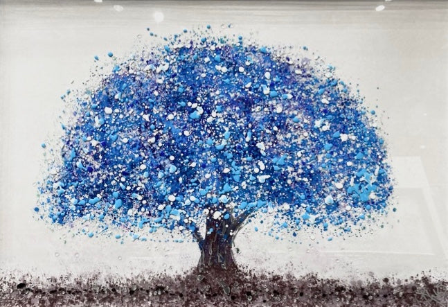 Blue Tree Of Life Liquid Art