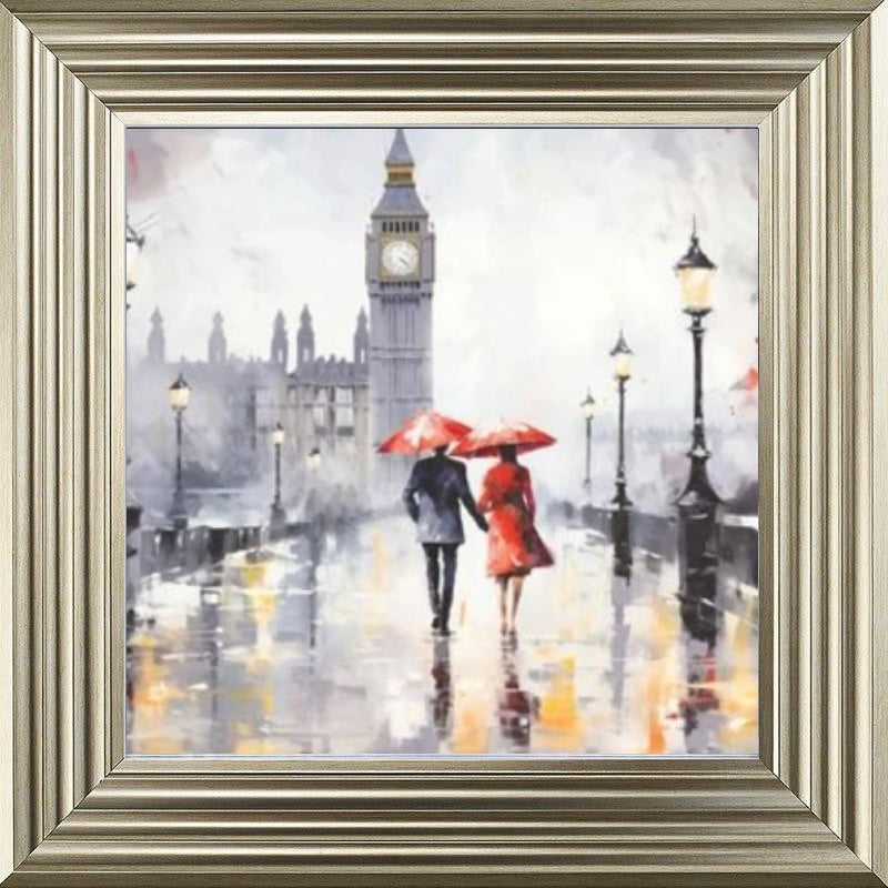 Couple Stroll London Black and Red