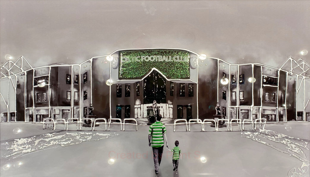 Football Liquid Art - Celtic Park, Glasgow