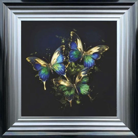 Butterflies Emerald and Gold