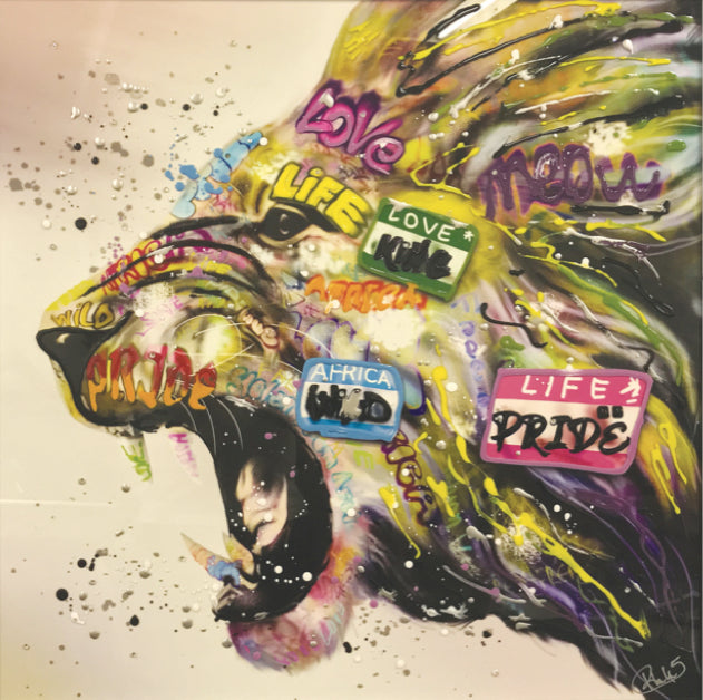 Lion King Liquid Art