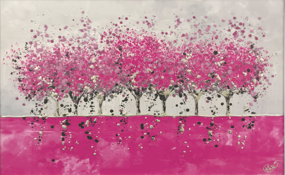 Pink Forest Liquid Art