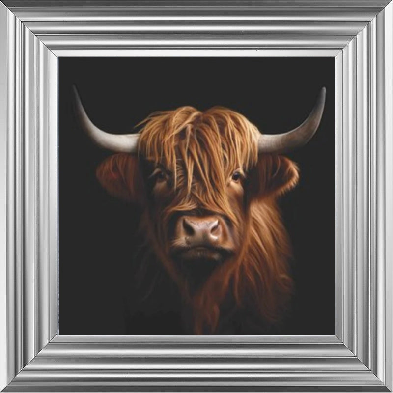 Highland Cow Liquid Art