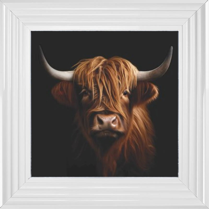 Highland Cow Liquid Art