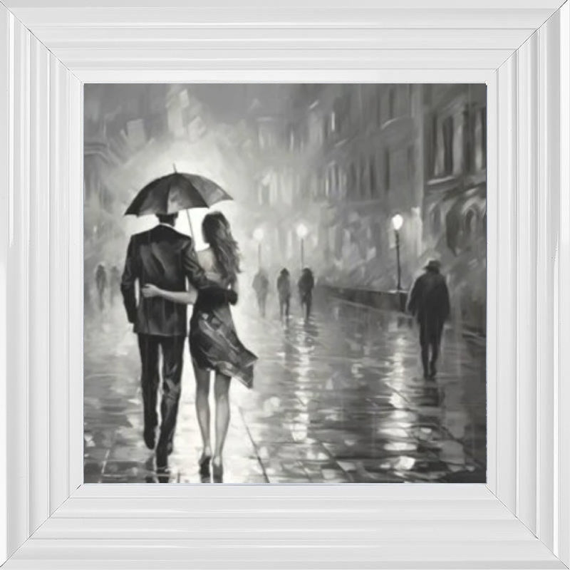 Paris City Stroll Black and White