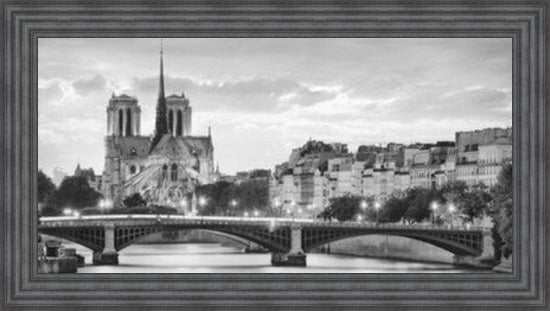 View to Notre Dame - Black and White