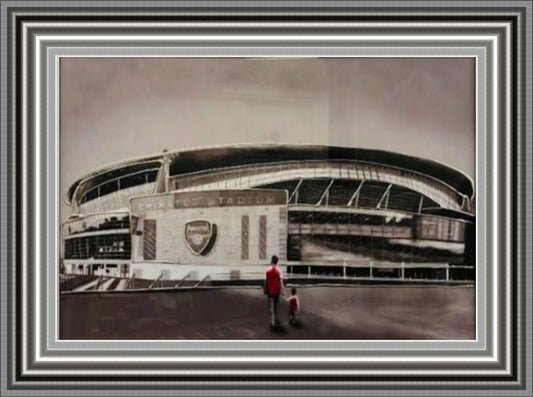 Football Liquid Art - Emirates Stadium, Arsenal