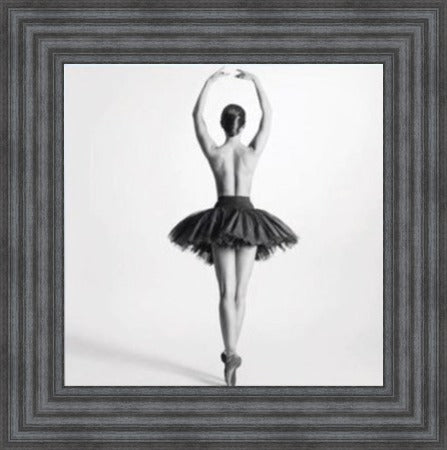 Ballerina Pirouette - Black and White
