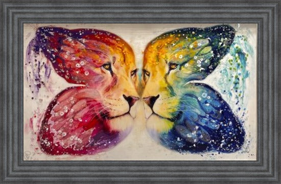 Butterfly Lion Love Liquid Art