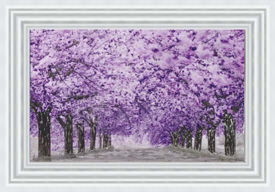 Purple Blossom Walk Liquid Art