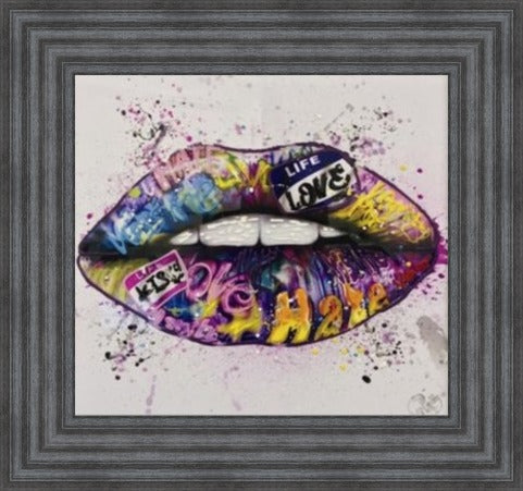 Graffiti Lips - Colour Liquid Art