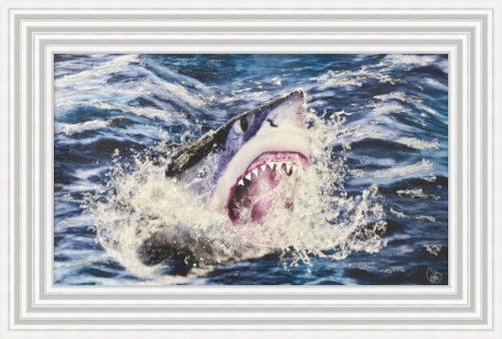 Jaws Shark Liquid Art